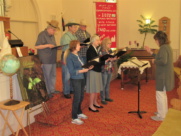 Our choir singing during the inaugural 2019 Good Earth Day event of worship and blessings
