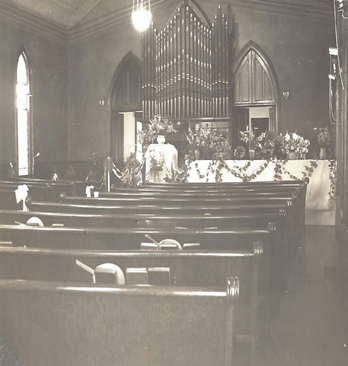 Our church sanctuary from yesteryear